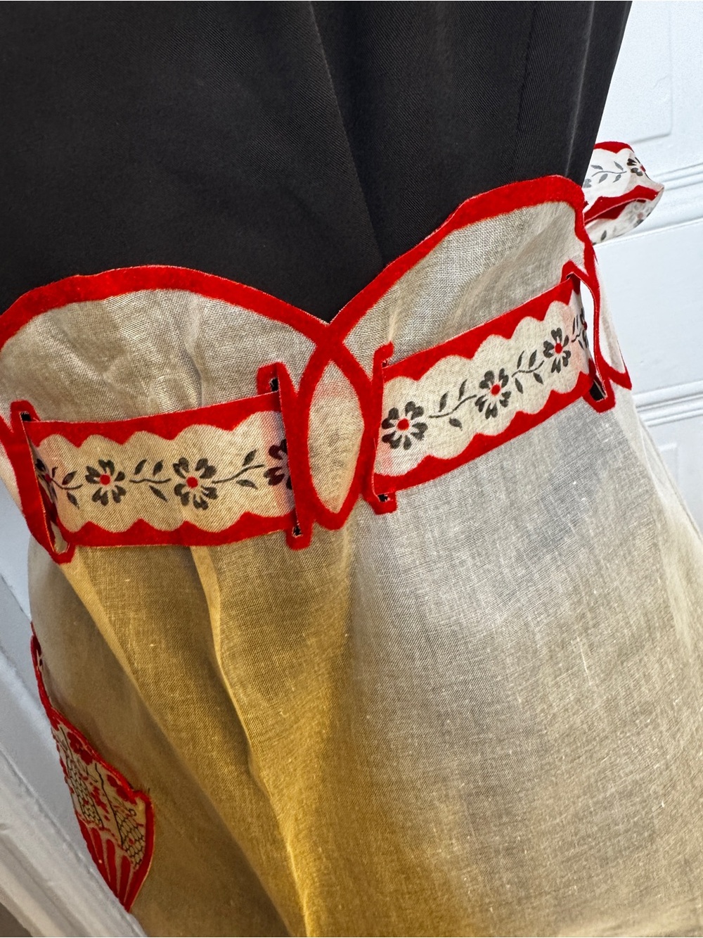 Brand New Without Tags Vintage 1959 Chiffon Hostess Apron - Picture 9 of 12